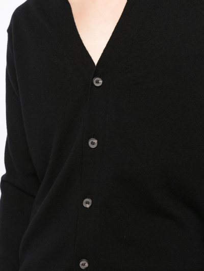 Shop Pringle Of Scotland V-neck Cashmere Cardigan In Black
