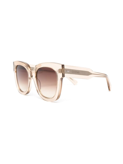 Shop Chimi 08 Oversized-frame Sunglasses In Neutrals