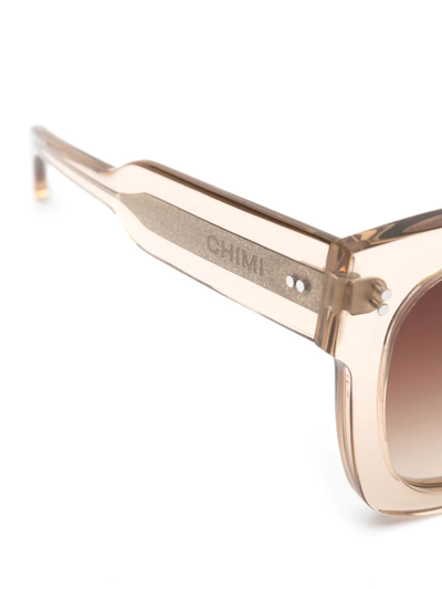 Shop Chimi 08 Oversized-frame Sunglasses In Neutrals