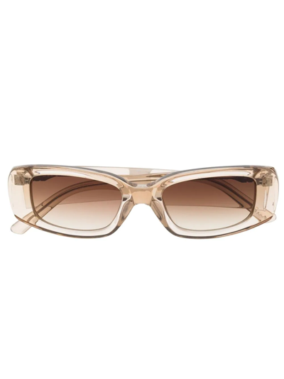 Shop Chimi Rectangle-frame Sunglasses In Neutrals