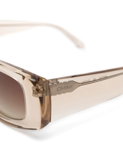 Shop Chimi Rectangle-frame Sunglasses In Neutrals