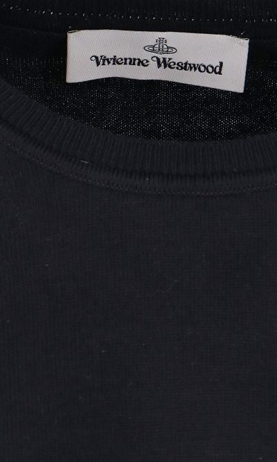 Shop Vivienne Westwood Logo Crew Neck Sweater