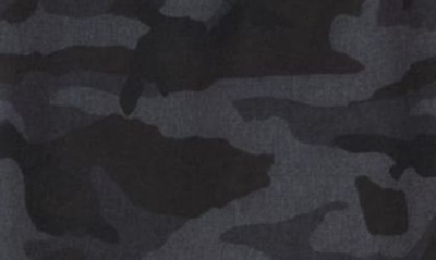 Vintage 1946 Camo Print Windjammer Shorts In Black Camo