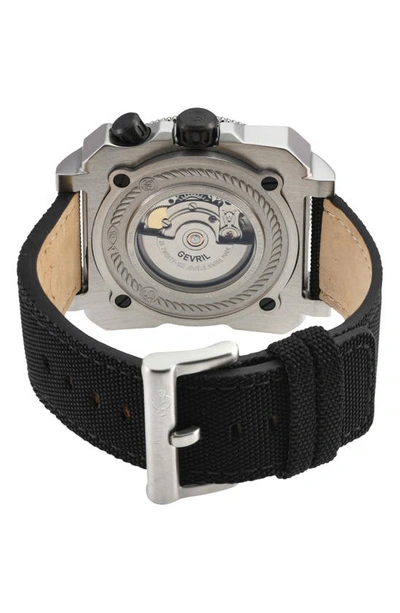 Gv2 Xo Submarine Canvas Strap Watch, 44mm In Black