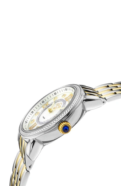 Shop Gv2 Marsala Two Tone Bracelet Watch, 37mm In Two Toned Ss Ipyg