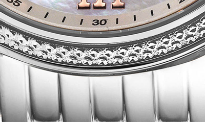 Shop Gv2 Marsala Diamond Bracelet Watch, 37mm In Silver