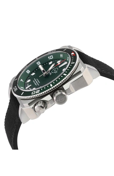 Shop Gv2 Xo Submarine Canvas Strap Watch, 44mm In Black