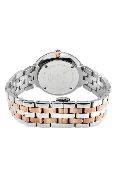 Shop Gv2 Verona Two Tone Diamond Bracelet Watch, 37mm In Two Toned Ss/ Ipyg