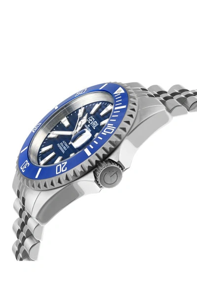 Gevril Men's Chambers 43mm Stainless Steel Swiss Automatic Bracelet Watch In Silver