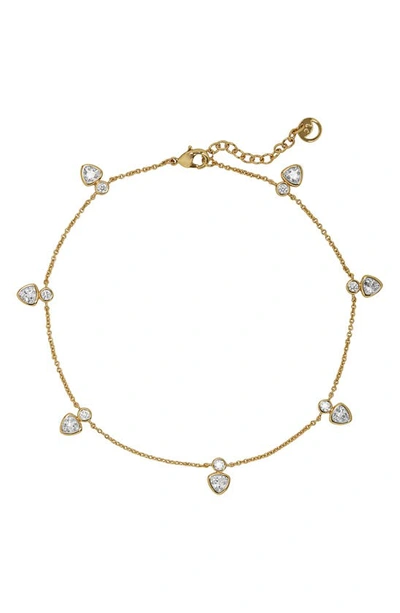Shop Lili Claspe Candice Charm Anklet In Gold