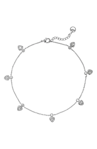 Shop Lili Claspe Candice Charm Anklet In Silver