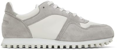 Shop Spalwart Gray Marathon Trail Low Sneakers In Light Grey