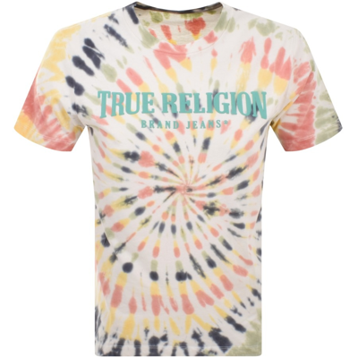 Shop True Religion Tie Dye T Shirt White