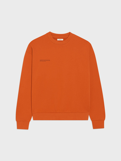 Shop Pangaia Archive 365 Midweight Sweatshirt — Cinnamon Orange Xxl