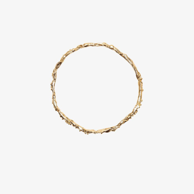 Shop Alighieri Gold-plated The Infernal Rocks Bangle Bracelet