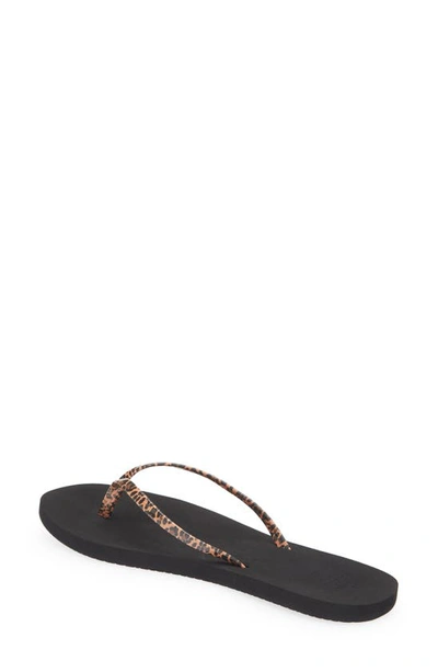 Reef Bliss Nights Flip Flop In Leopard