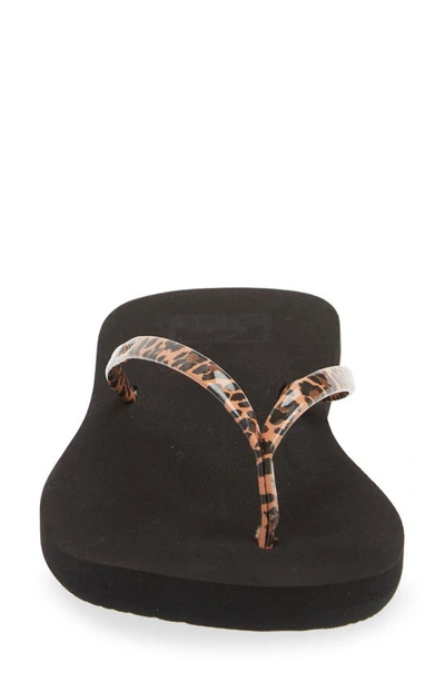 Reef Bliss Nights Flip Flop In Leopard