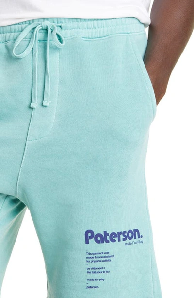 Shop Paterson Ball Net Sweat Shorts In Seafoam