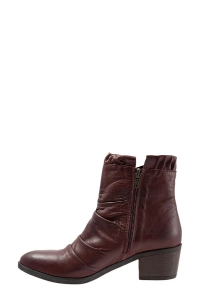 Shop Bueno Connie Slouch Bootie In Merlot Leather