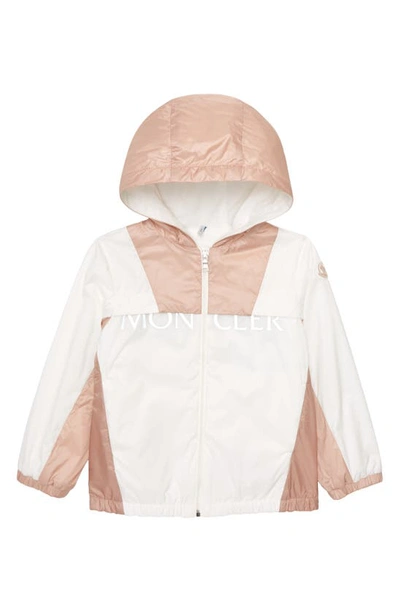 Shop Moncler Kids' Arilas Colorblock Hooded Jacket In Pink