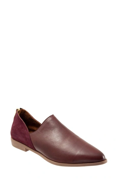 Shop Bueno Beau Pointed Toe Loafer In Merlot