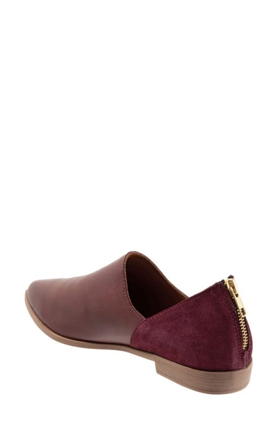 Shop Bueno Beau Pointed Toe Loafer In Merlot