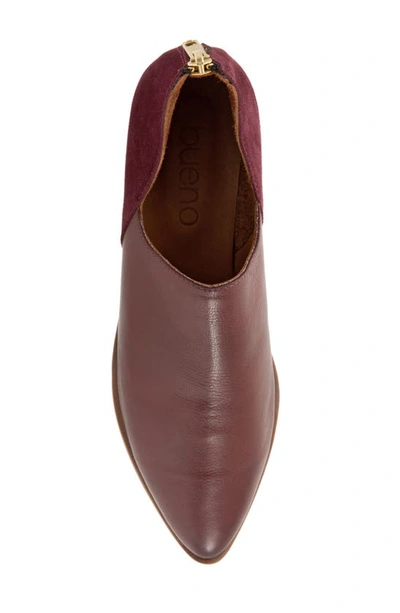 Bueno Beau Pointed Toe Loafer In Merlot