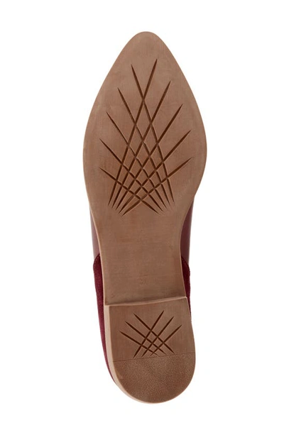 Bueno Beau Pointed Toe Loafer In Merlot