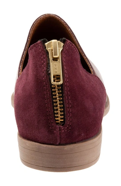 Bueno Beau Pointed Toe Loafer In Merlot