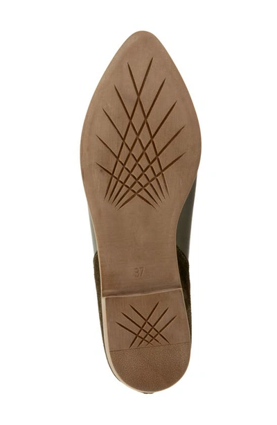 Bueno Beau Pointed Toe Loafer In Dark Green