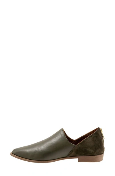 Shop Bueno Beau Pointed Toe Loafer In Dark Green