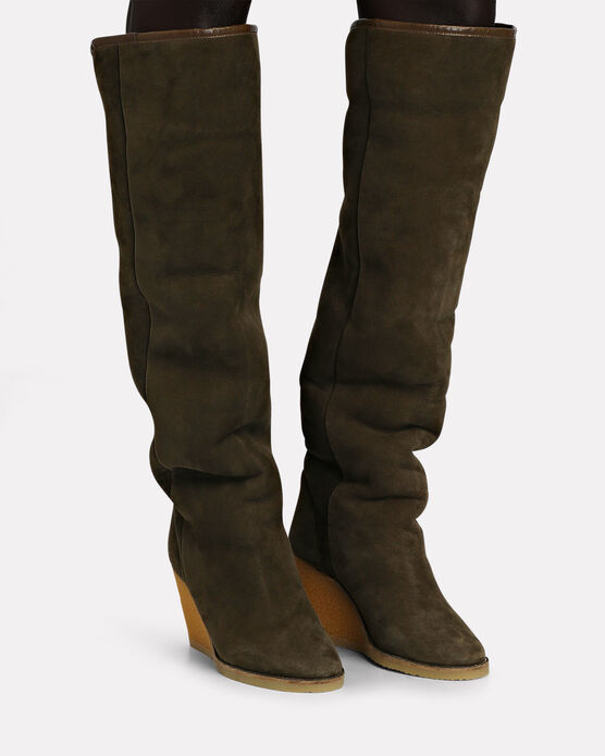 Tilin suede over-the-knee boots