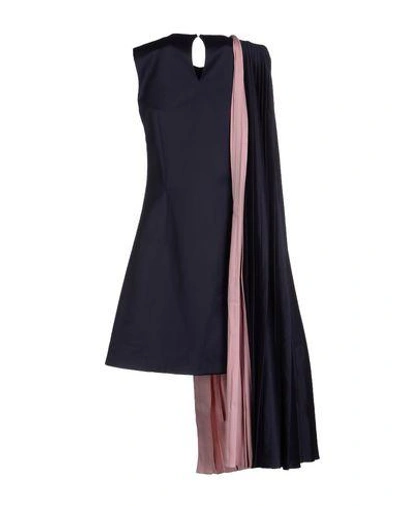Shop Mary Katrantzou Knee-length Dress In Dark Blue