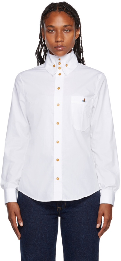 Shop Vivienne Westwood White Krall Shirt In A401