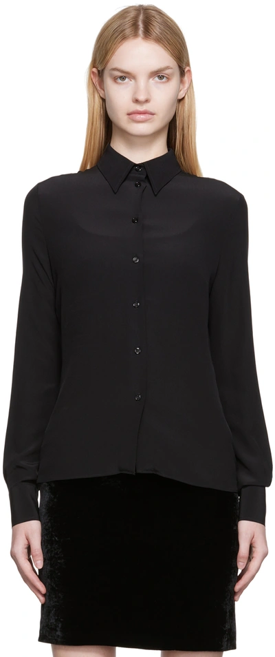 Shop Tom Ford Black Silk Shirt In Lb999 Black