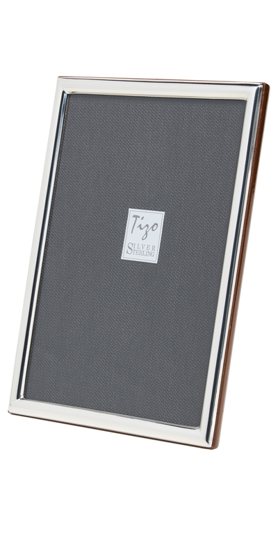 Tizo Design 5x7 Italian 925 Sterling Silver Slim Frame In Silver