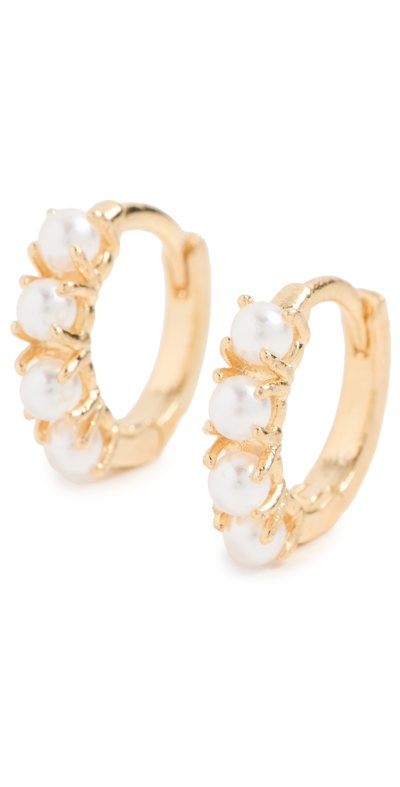 Shop Alexa Leigh Pearly Pearl In Yellow Gold