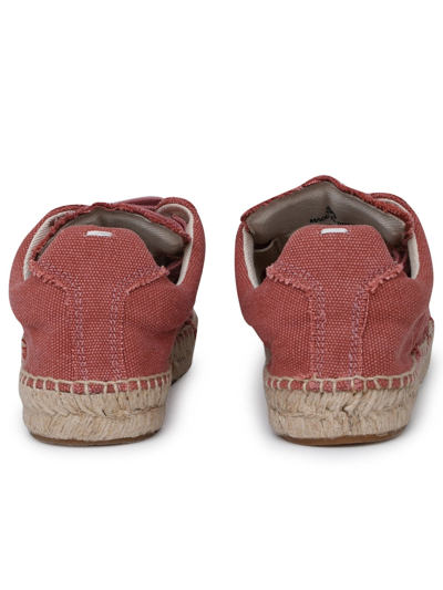 Shop Maison Margiela Replica Espadrilles In Pink Cotton