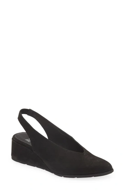 Shop Eileen Fisher Devi Slingback Wedge Sandal In Black