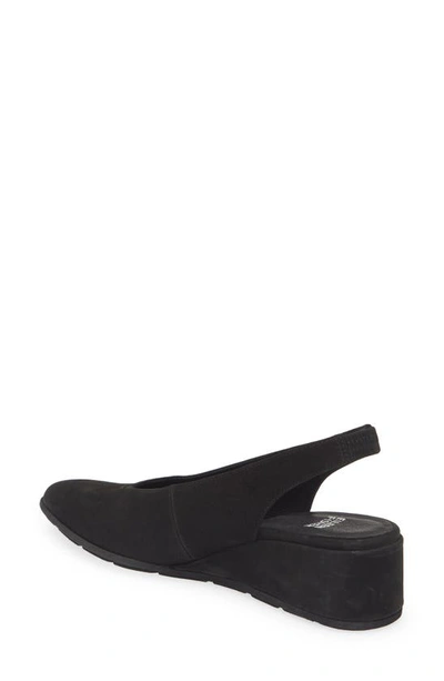 Shop Eileen Fisher Devi Slingback Wedge Sandal In Black