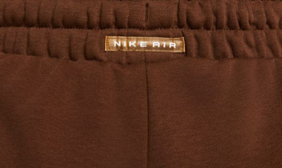 Shop Nike Air Fleece Shorts In Cacao Wow/ Ale Brown