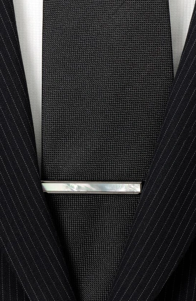Shop Cufflinks, Inc Mother-of-pearl Inlaid Tie Clip In Black