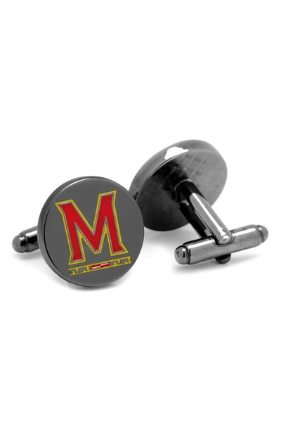 Shop Cufflinks, Inc Ncaa Maryland Terrapins Cuff Links & Tie Bar In Red