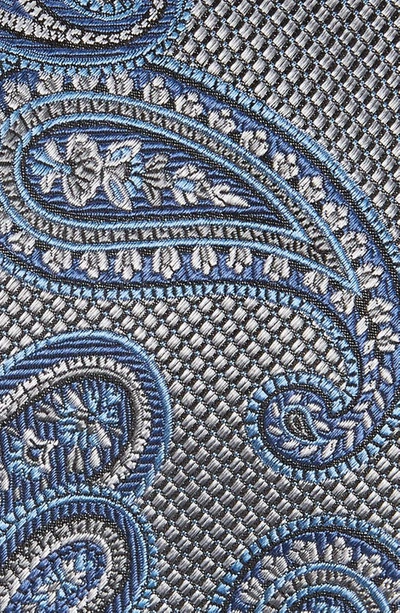 Shop Nordstrom Paisley Silk Tie In Silver