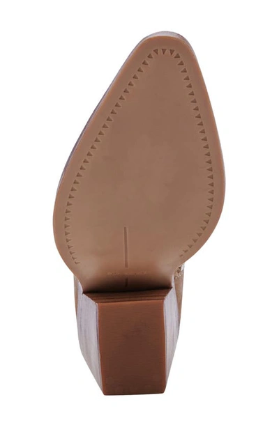 Dolce Vita Volli Pointed Toe Bootie In Brown Suede