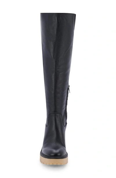 Shop Dolce Vita Corry H2o Waterproof Knee High Boot In Black Leather H2o