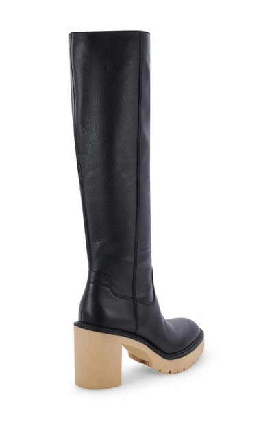 Shop Dolce Vita Corry H2o Waterproof Knee High Boot In Black Leather H2o
