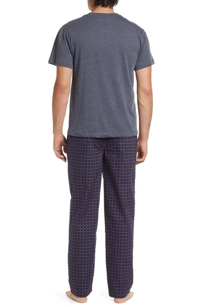 Shop Majestic Teed Up T-shirt & Pajama Pants Set In Golf
