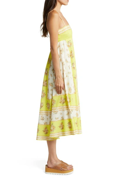 Shop Alemais Catalina Midi Dress In Lemon