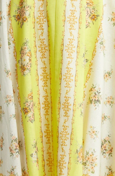 Shop Alemais Catalina Midi Dress In Lemon